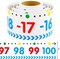 Number Line for Classroom Wall Number Line Bulletin Board Border -20 to 100 (Multicolor) 192" x 432"